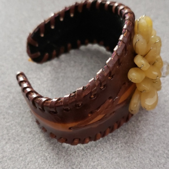 Handmade Leather Cuff - Picture 2 of 5